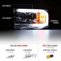 02-05 Dodge RAM Pickup 1500 2500 3500 LED Bar Neon DRL Tube Projector Headlight