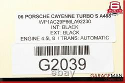 03-06 Porsche Cayenne 955 S 4.5L V8 Left Side Engine Turbo Charger Turbocharger