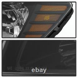 09-18 Dodge Journey Factory Style Black Replacement Headlight Lamp LEFT+RIGHT