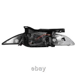 1995-1999 CHEVY CAVALIER Z24/LS/RS 2/4DR Halo Projector Black LED Headlight L+R