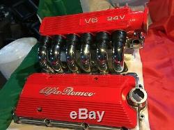 1997-2000 Alfa Romeo 3.0 Cf2 Engine Detail Plenum Inlet Runner Pipes Coil Cover