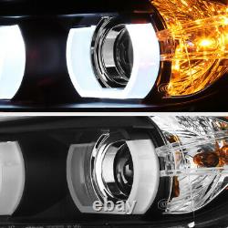 2005-2008 BMW E90 3-Series BI-XENON AFS ADAPTIVE D1S Black Halo Headlight Pair
