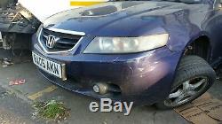 2005 HONDA ACCORD BLUE SALOON 2.2 DIESEL FRONT BUMPER WITH FOG LIGHTS (no grill)