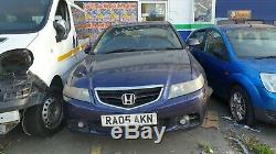 2005 HONDA ACCORD BLUE SALOON 2.2 DIESEL FRONT BUMPER WITH FOG LIGHTS (no grill)