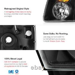 2007-2014 GMC Yukon XL 1500 Denali Black Front Headlights Assembly LEFT+RIGHT