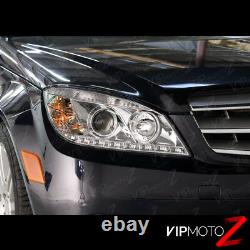 2008 2009 2010 2011 Mercedes Benz W204 C-CLASS C250 C300 C350 Euro LED Headlight