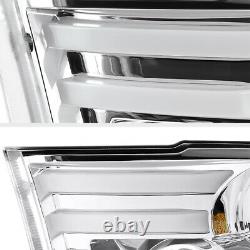 2009-2018 Dodge Ram 1500 2500 3500 Chrome Neon Tube Bar LED Projector Headlights