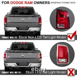 2009-2018 Dodge Ram 1500 2500 3500 FiBer OptiC Sinister Black LED Tail Lights