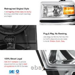 2014-2015 Chevrolet Silverado 1500 Factory Style Headlights Housing & Lens Set