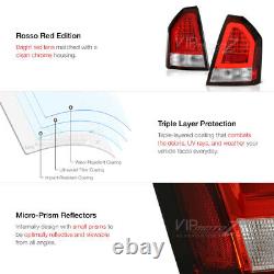3D DESIGN NEON TUBE For 05-07 Chrysler 300C Factory RED LED Tail Light LH+RH