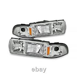 91-96 Chevry Caprice Impala SS 1PC Chrome Headlight Corner Parking Lamp LED DRL