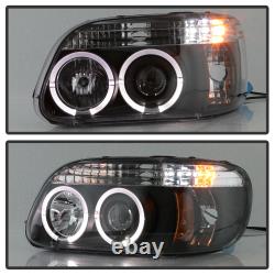 95-01 Ford Explorer Sport Halo LED Projector Black 1PC Headlight+Corner Lamp L+R