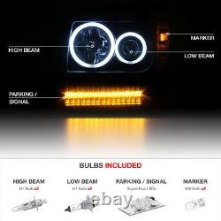 Bright CCFL Halo Ring 07-11 Dodge Nitro Projector LED DRL Headlight Lamp Pair