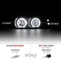 Chevy Silverado/Tahoe/Suburban BRIGHT CCFL Halo LED Projector Black Headlight