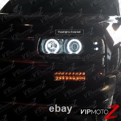 Chevy Silverado/Tahoe/Suburban BRIGHT CCFL Halo LED Projector Black Headlight