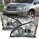 Chrome Projector Headlights For Lexus 04-09 Rx330 Rx350 Hid/xenon Witho Afs Model