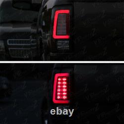 DARKEST SMOKE Fit 13-18 RAM 1500 2500 3500 LED Tail Lamps Lights Replacement