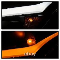 DARKEST SMOKE Neon Tube Projector Headlights For 10-13 Infiniti G37 G25 Sedan