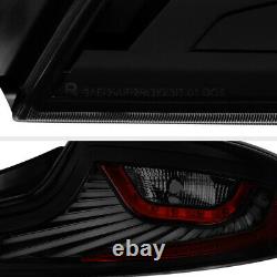 DARKEST Smoke LED STRIP Tail Lights Assembly For 2003-2005 Infiniti G35 Coupe