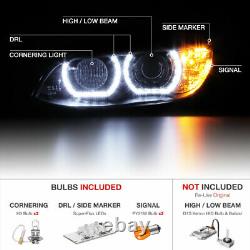 DTM HALO Xenon D1S HID Headlights LED DRL 07-10 BMW E92 E93 328i 335i M3 Coupe