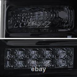 Dual Halo Angel Eye LED DRL Projector Head Lamp Light 08-10 Ford SuperDuty Truck