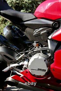 Ducati Panigale 899 959 V2 Carbon Fiber Engine Cover Side Fairing Panels Set
