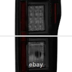 Fit 18-20 Ford F150 Pickup Black Smoked LED Neon Tube Running Light Tail Lamp