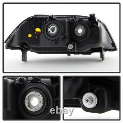 For 04-06 Acura MDX Base/Touring Black Front Headlight Left Right Assembly Lamp