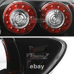 For 04-08 Mazda RX8 RX-8 SE3P Shinka Nemesis JDM Black LED Tail Light Brake Lamp