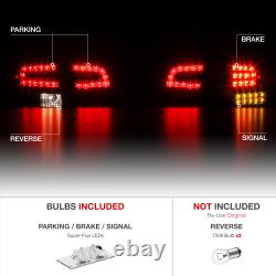 For 05-08 Audi A4 B7 EURO RED 4PC Rear Brake LED SMD Tail Light Lamp Assembly