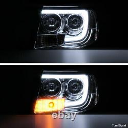 For 05-11 Toyota Tacoma Cyclop Optic Neon LED DRL Tube Projector Headlight Lamp
