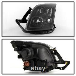 For 06-09 Ford Fusion MATTE BLACK Housing Left+Right Headlight Driving Lamp Pair