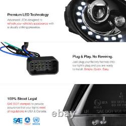 For 06-10 VW Beetle TDI GLS GLX CABRIO 2.5 Black LED DRL Projector Headlight