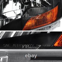 For 07-11 Toyota Yaris 4-DR Sedan Infiniti Black Clear Headlight Lamp LH RH Side