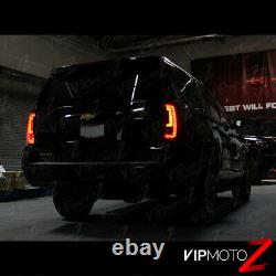 For 07-14 Chevy Tahoe Suburban SINISTER BLACK LED Brake Signal Rear Tail Light