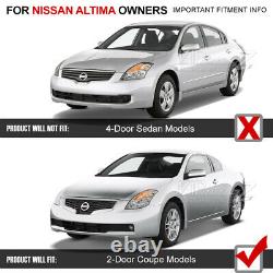 For 08-09 Nissan Altima Coupe 2DOOR Black Headlight Left Right Driver Passenger
