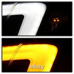 For 08-14 Subaru WRX Halogen Switchback LED Tube Black Smoke Projector Headlight