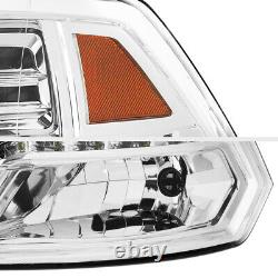 For 09-18 Dodge Ram 1500 2500 3500 Halo Angel Eye LED Strip Projector Headlight