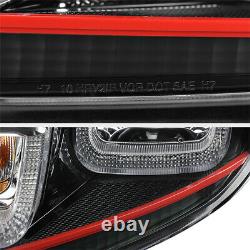 For 10-14 Volkswagen MK6 GTI GOLF Sportwagon OLED Neon Tube Red Headlights Pair
