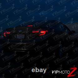 For 12-14 Toyota Camry SE LE Hybrid Black NEON TUBE LED Rear Brake Tail Light