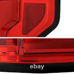 For 15-20 Ford F150 Blind Spot Sensor Models Red LED Light Bar Tail Brake Lamp