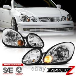 For 1998-2005 Lexus GS300/GS400 FACTORY STYLE Front LEFT+RIGHT Headlights Lamp