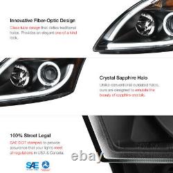 For 2010 2011 2012 Altima Sedan NEWEST FIBER OPTIC Halo LED Neon Head Lights