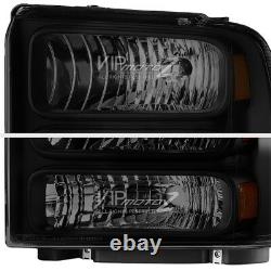 For 99-04 Ford F250 F350 SuperDuty SINISTER BLACK SMOKE CONVERSION Headlight