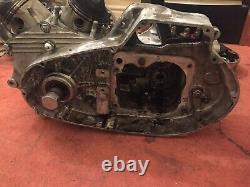 Harley Davidson 1000cc Ironhead Engine Left Crank Case Gearbox Clutch Side 1974