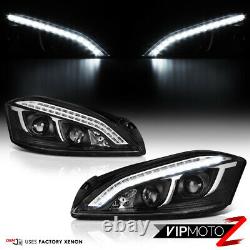 LATEST DESIGN DRL For 07-13 Mercedes W221 S Class AMG LED Black Headlight D1S