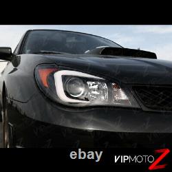 LATEST OLED TUBE Black Headlights D2S Factory Xenon For 06 07 Subaru WRX STI