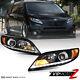 Led Strip Drl For 11-20 Toyota Sienna L Le Xle Black Headlight Set Replacement