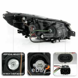 NEON TUBEBLACK SMOKED Projector Headlight Pair For Subaru XV Crosstrek/Impreza