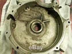 OEM 1941 early WW2 Harley 45 WLA left side engine case, good useable condition